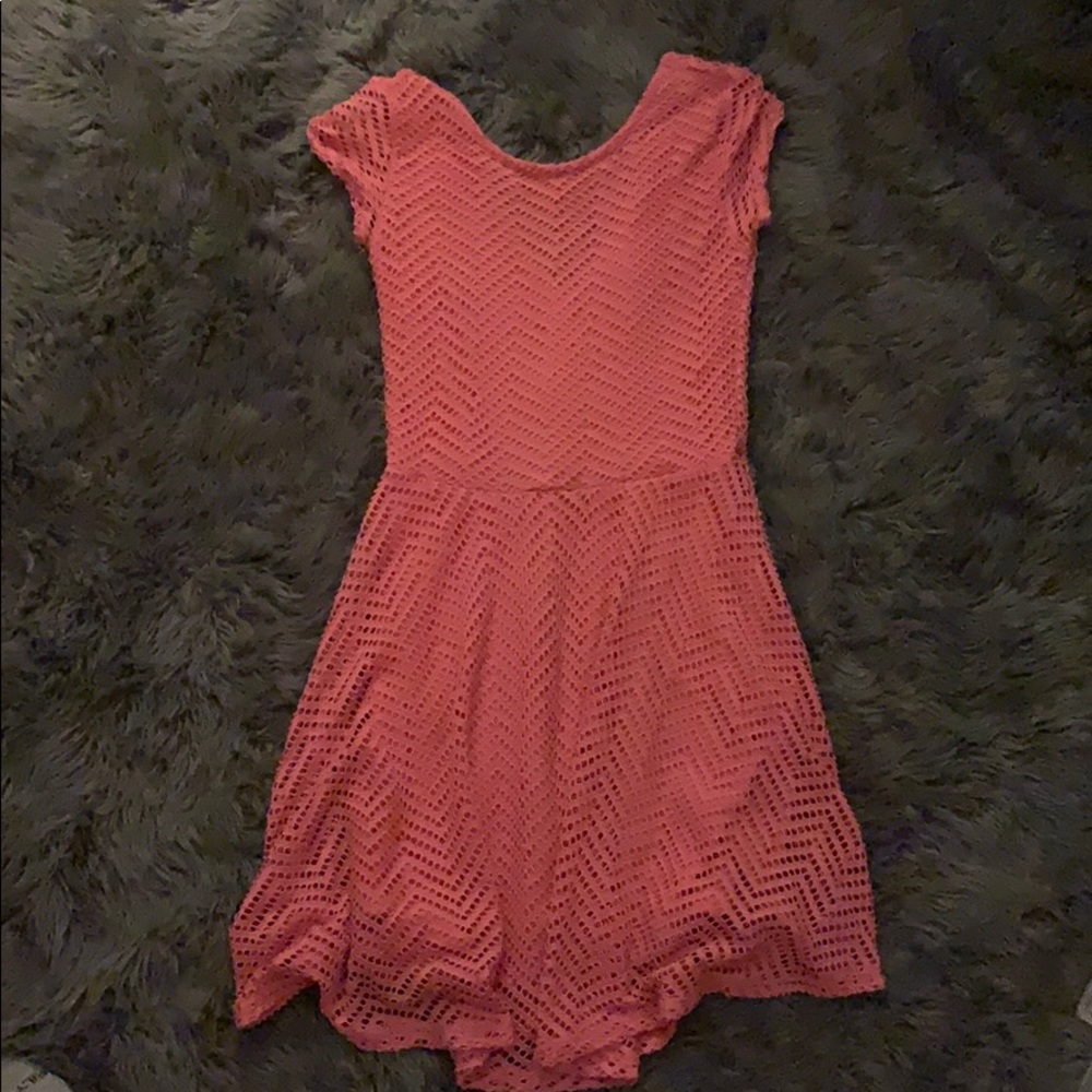 Pink skater dress